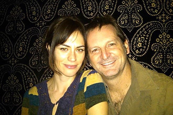 Maggie Siff with her husband