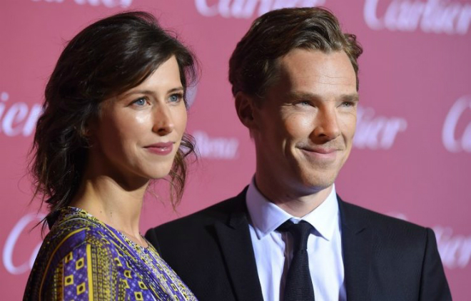 Sophie Hunter with her husband