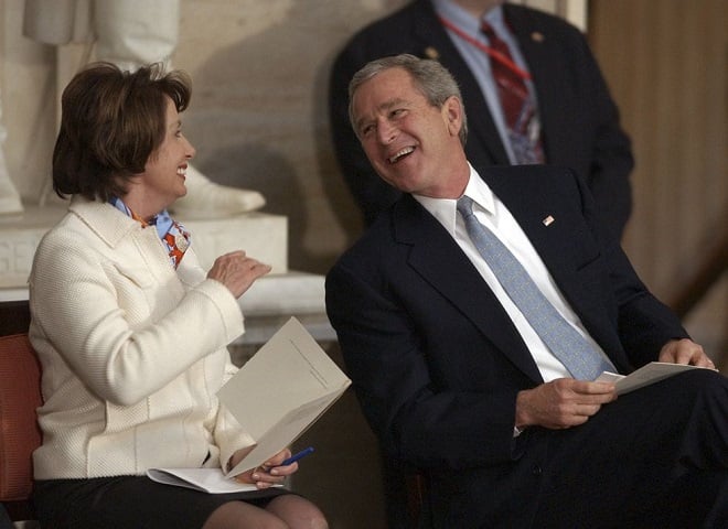 George W. Bush and Pelosi 