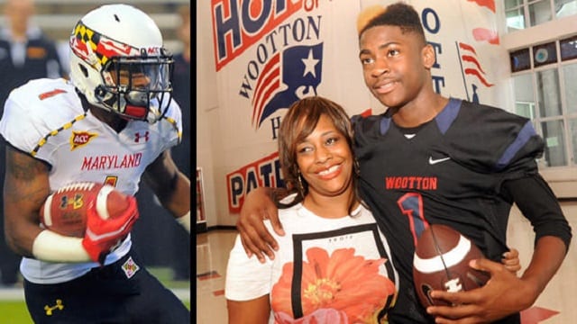 Stefon Diggs and his mother