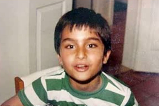 Saif Ali Khan in childhood