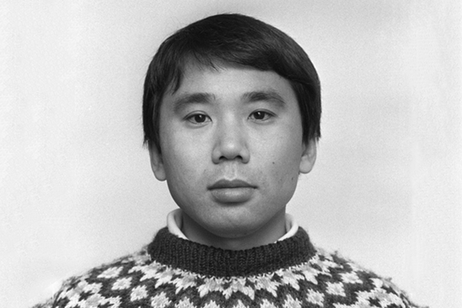 Haruki Murakami as a young man