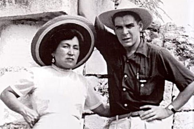 Che Guevara with his first wife, Hilda