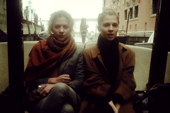 Clémence Poésy with her sister, Maëlle Poésy-Guichard