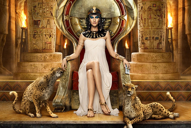 The pharaoh Cleopatra