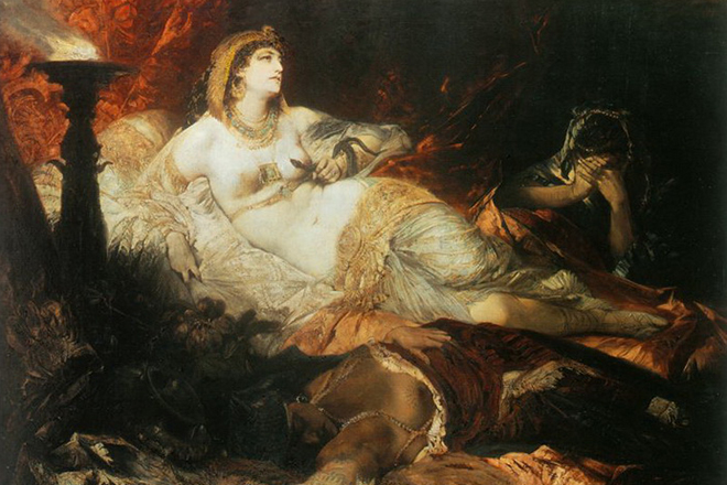 The Death of Cleopatra by Hans Makart, 1875