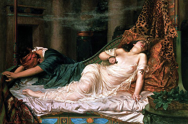 The Death of Cleopatra by Reginald Arthur, 1892