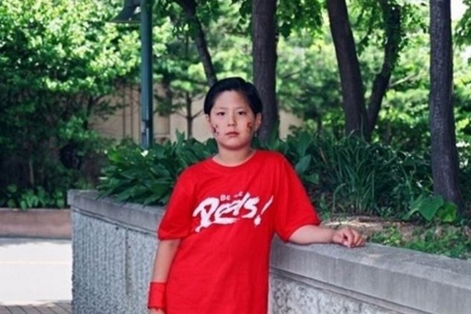 Park Bo-gum as a child