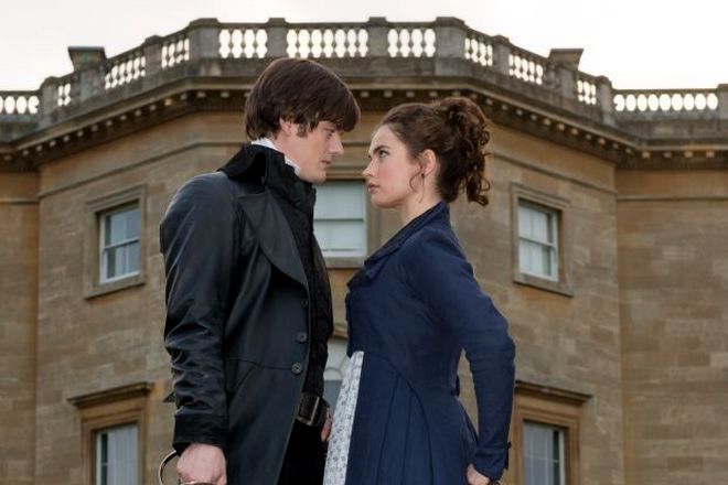 Sam Riley and Lily James (from the movie Pride and Prejudice and Zombies)