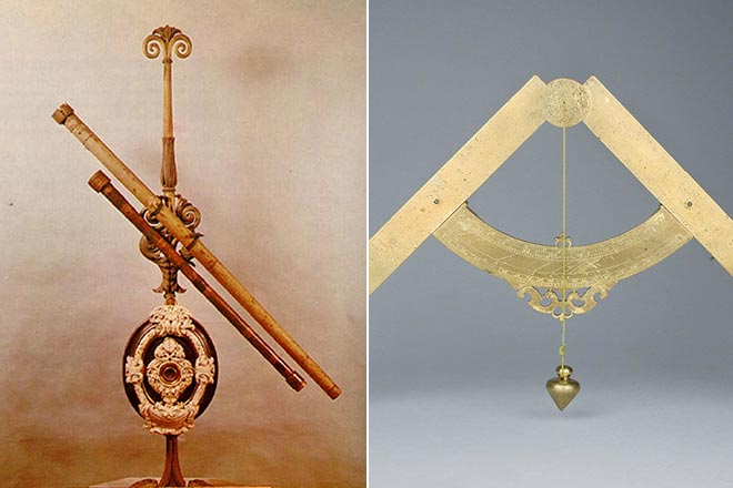Galileo Galilei’s inventions: a telescope and the first compass
