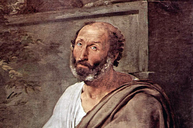 Aristotle. Francesco Hayez, oil on canvas