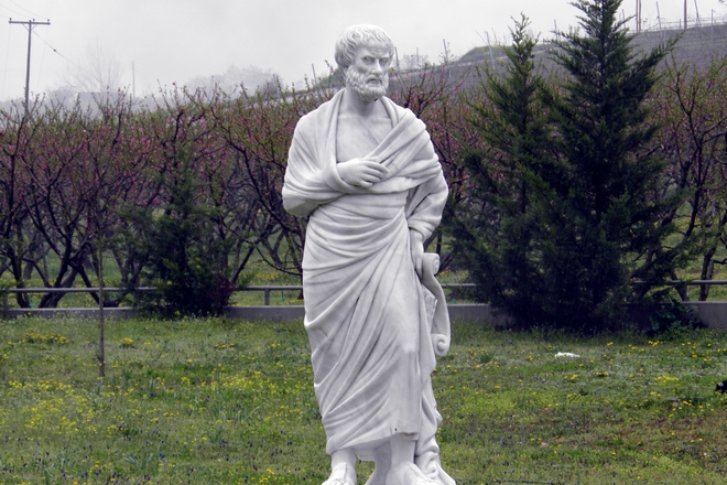 Aristotle’s monument in Mieza