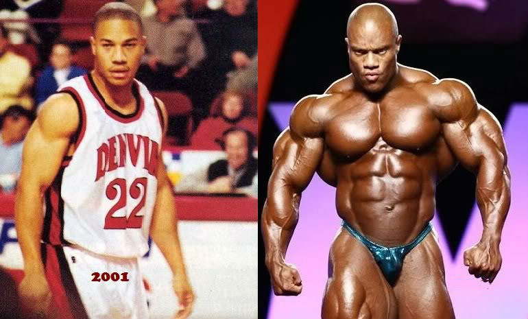 Phil Heath in youth and now