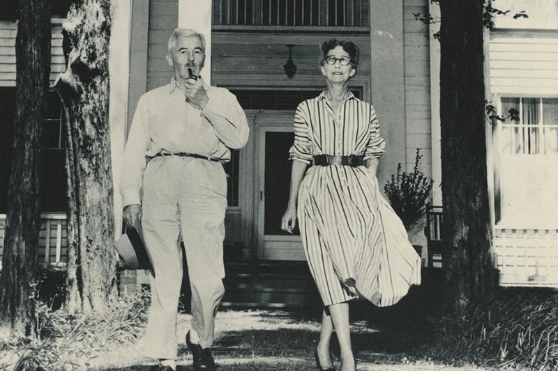 William Faulkner with his wife, Estelle Oldham