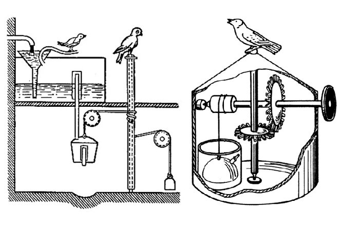Inventions of Archimedes: the mechanical bird
