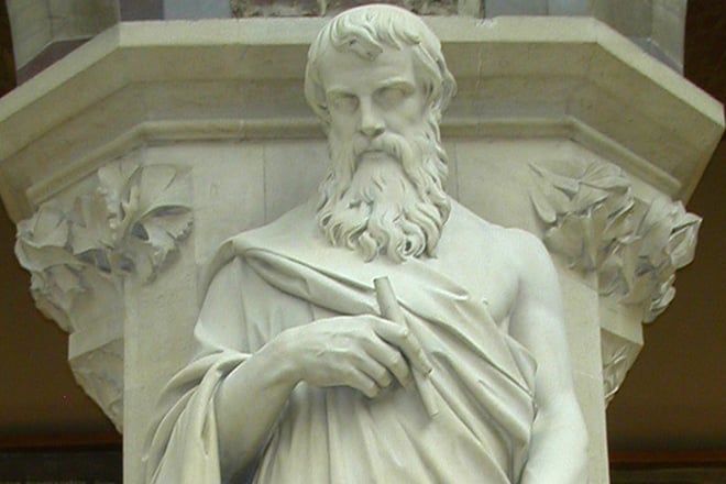 Euclid’s statue