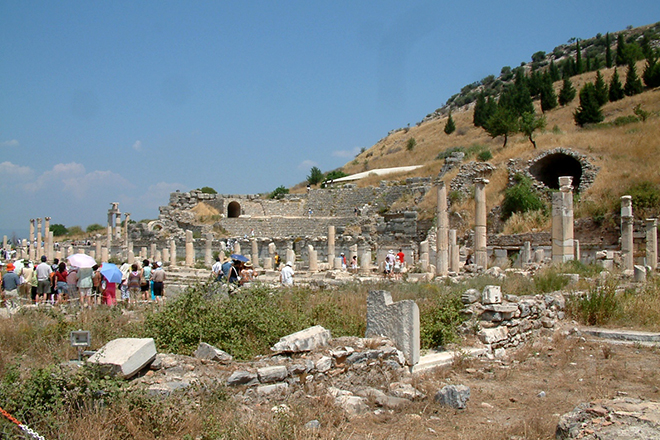 The ruins of Ephesus, Heraclitus’s home city