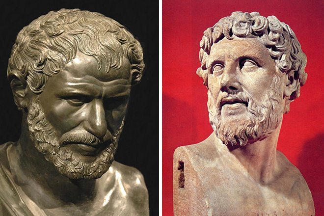 Democritus’s statues