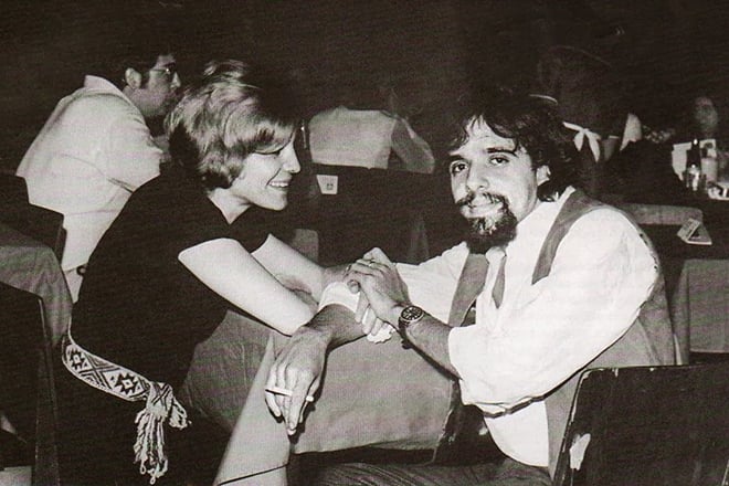 Paulo Coelho with his first wife, Vera