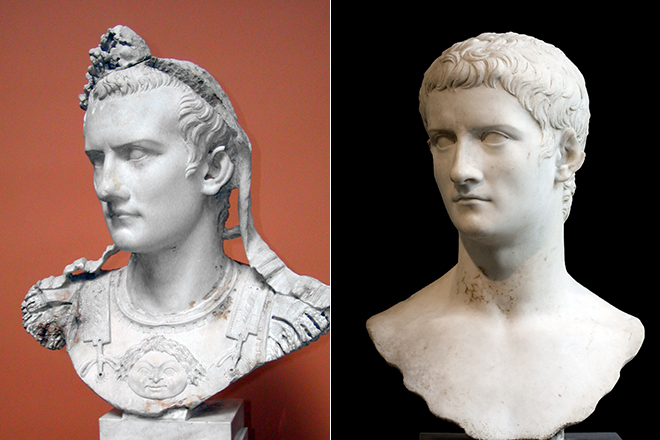 Busts of Caligula