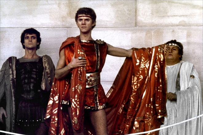 Malcolm McDowell in the movie Caligula