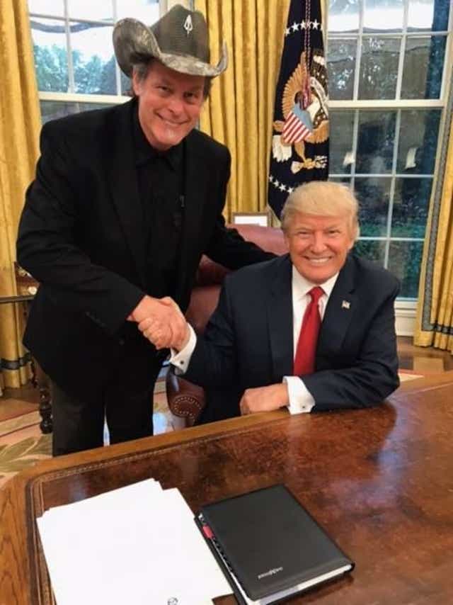Ted Nugent with Donuld Trump