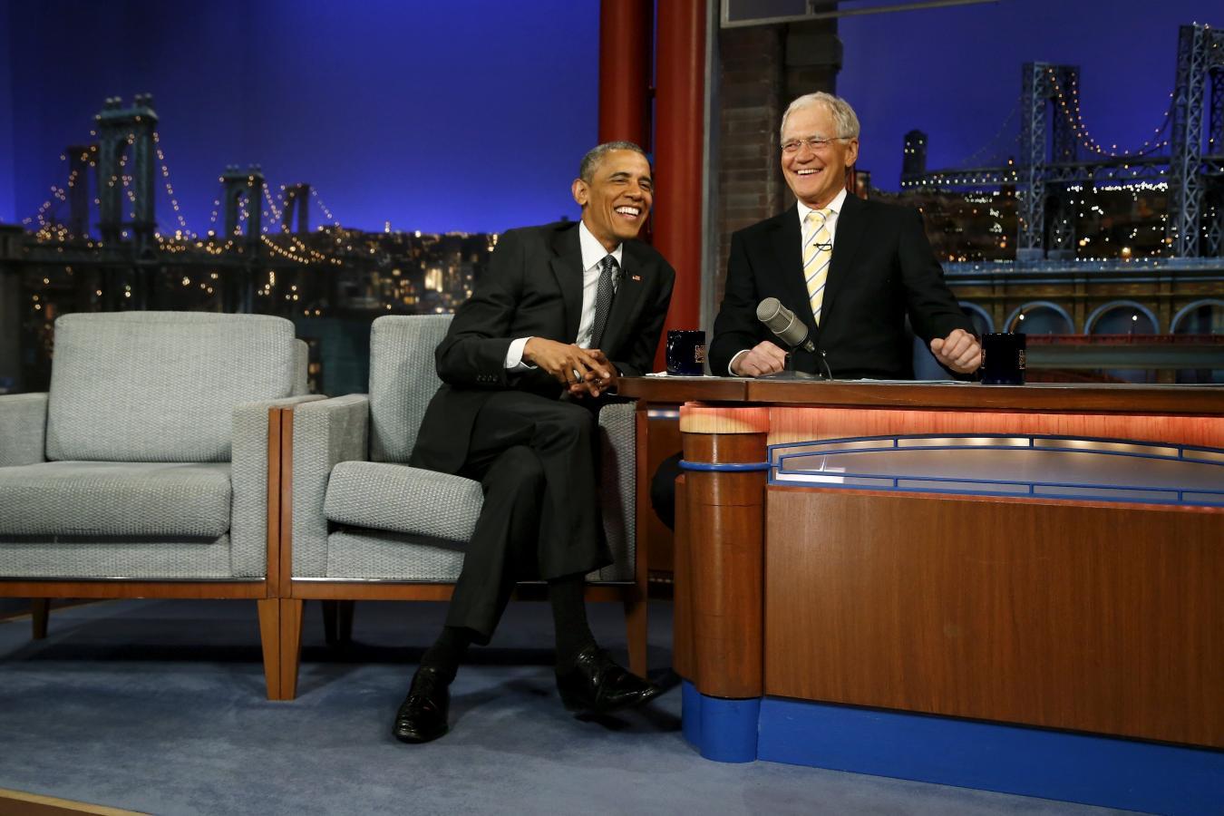 David Letterman with Barack Obama, Late Show