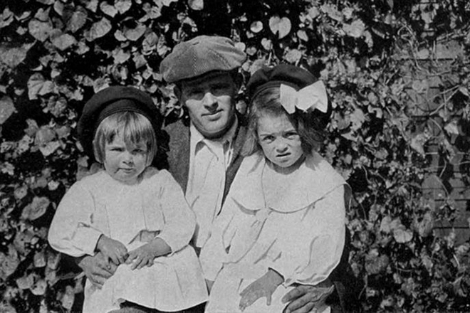 Jack London with his children