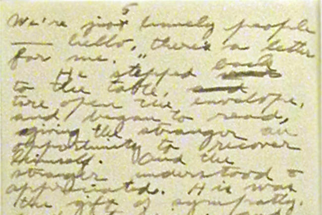 Jack London’s handwriting