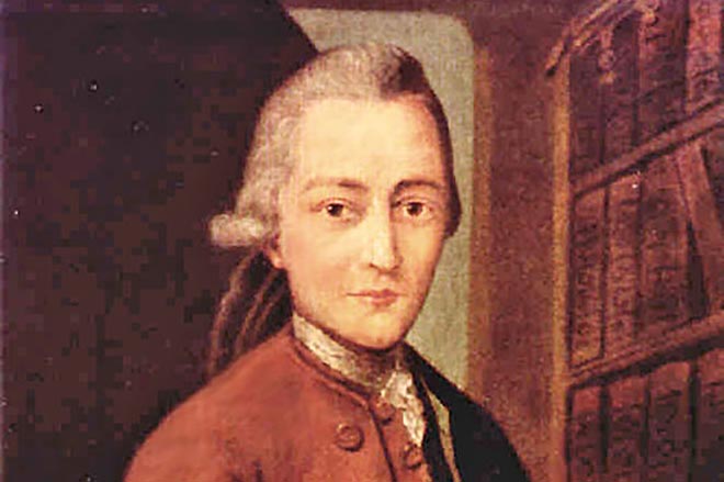 Johann Wolfgang von Goethe as a young man