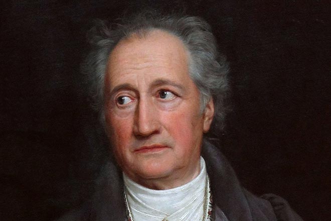 Portraits of Goethe are full of mystery