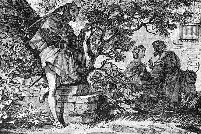 An illustration to Goethe's poem Faust