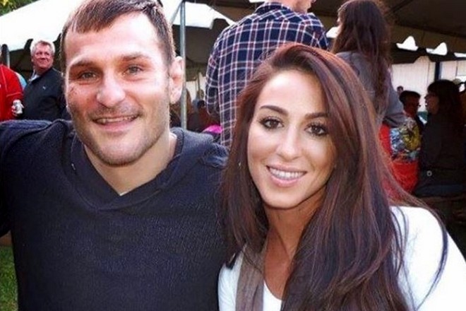 Stipe Miocic and his wife, Ryan Marie Carney