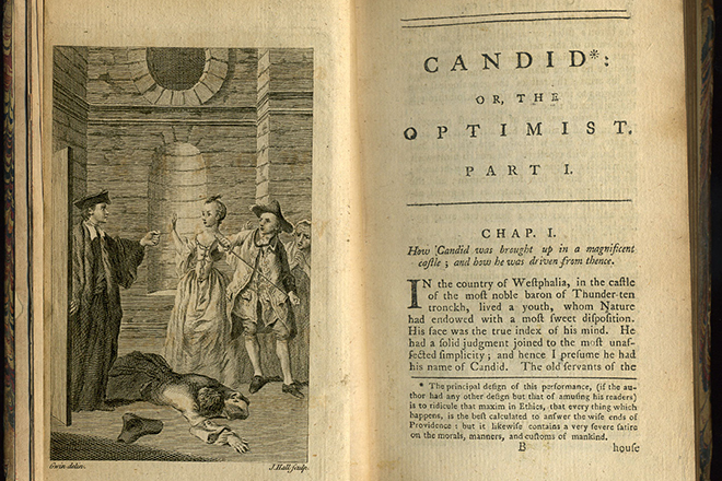 Voltaire's book Candide, or Optimism