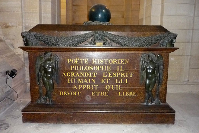 Voltaire's coffin
