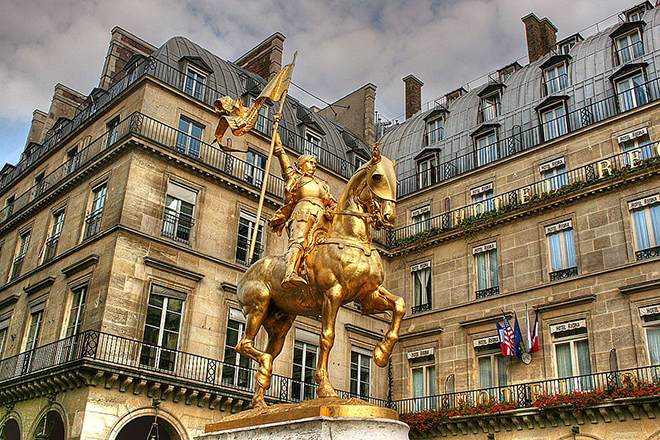 Monument to Joan of Arc in Paris