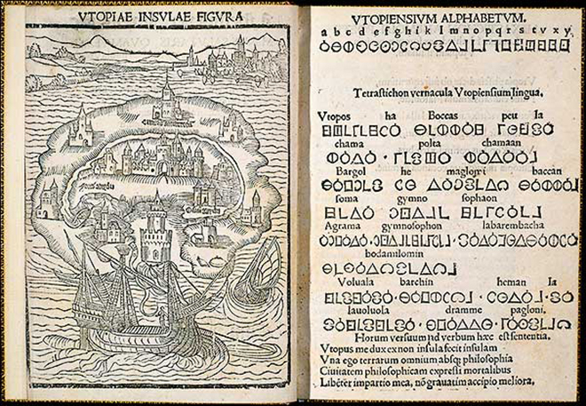 Illustration for the book Utopia by Thomas More