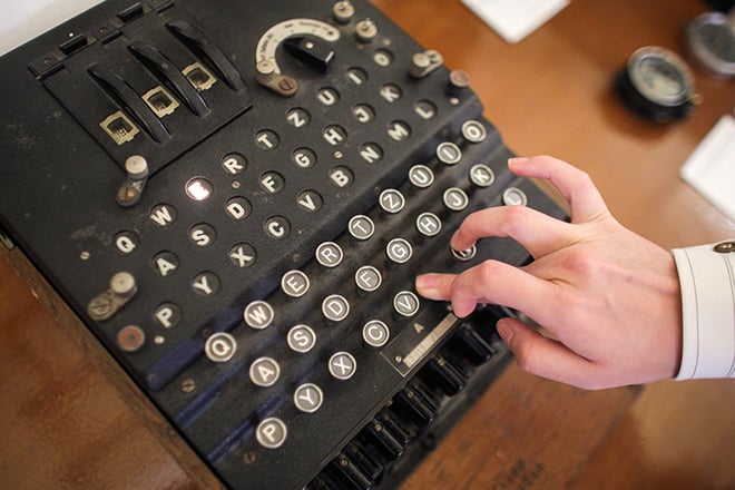 Alan Turing deciphered the Enigma code
