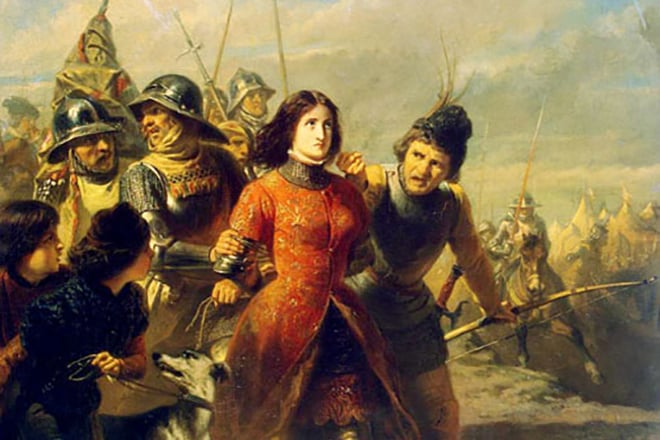 The capture pf Joan of Arc