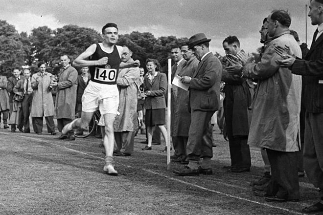 Alan Turing is participating in a race