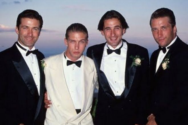 William Baldwin with his brothers