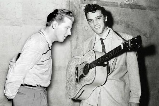Jerry Lee Lewis and Elvis Presley