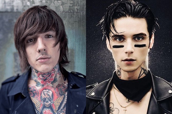 Oliver Sykes and Andy Bíersack