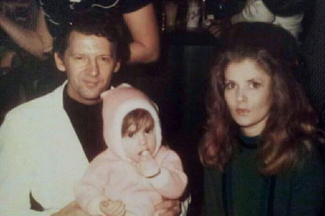 Jerry Lee Lewis and Jaren Elizabeth Gunn Pate with their daughter