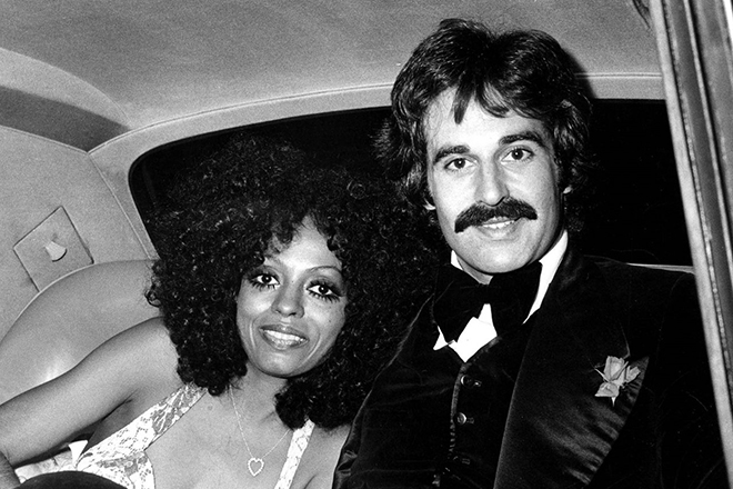 Diana Ross with her first husband, Robert Ellis Silberstein