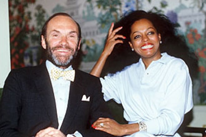 Diana Ross and her second husband, Arne Næss, Jr.