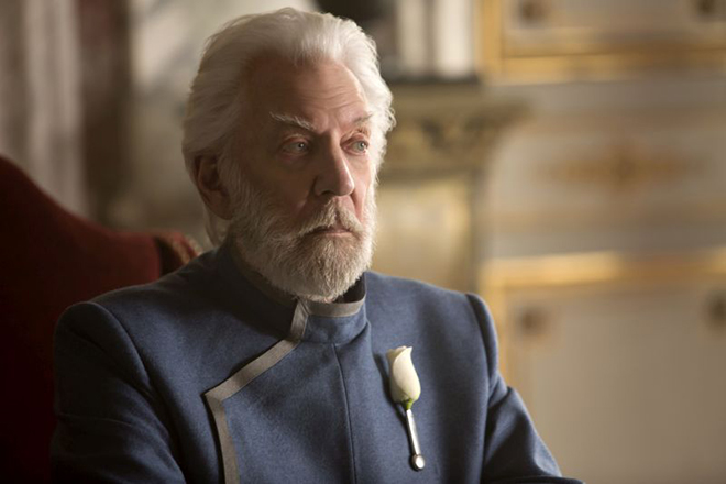 Donald Sutherland in the picture The Hunger Games