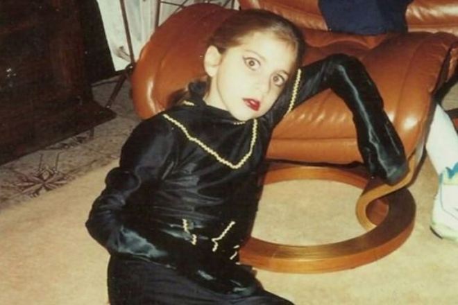 Lady Gaga in her childhood