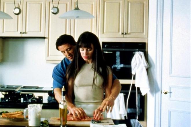 Sylvester Stallone and Madeleine Stowe in Avenging Angelo