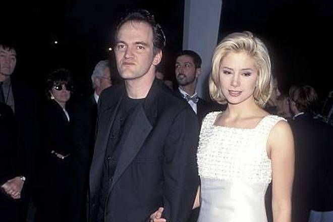 Mira Sorvino and Quentin Tarantino